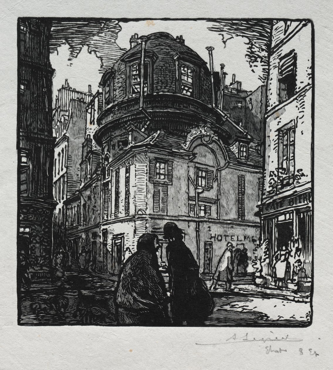 Vista del Hotel Colbert de Auguste Louis Lepère