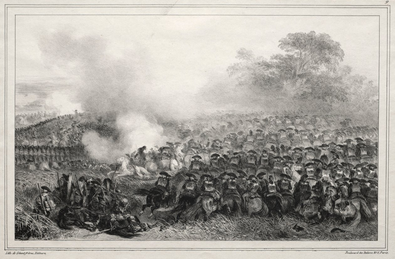 Álbum para 1835: Carré enfoncé..., 1835 de Auguste Raffet