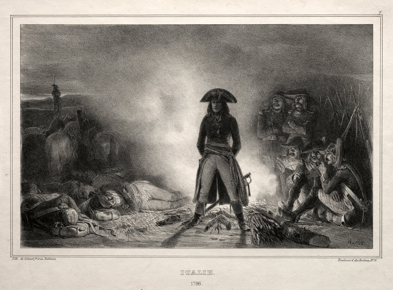 Álbum de 1836: Italia, 1796, Napoleón Bonaparte, 1836 de Auguste Raffet