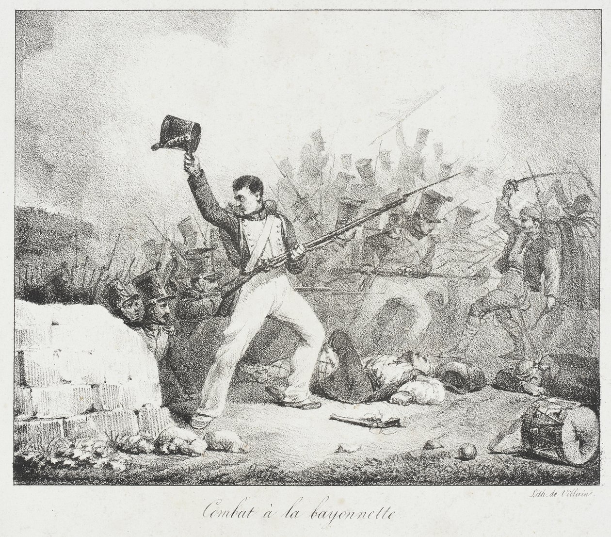 Combate a la bayoneta de Auguste Raffet