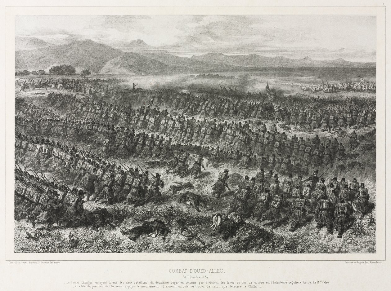 Combate de Oued-alleg, 31 de diciembre de 1839 de Auguste Raffet