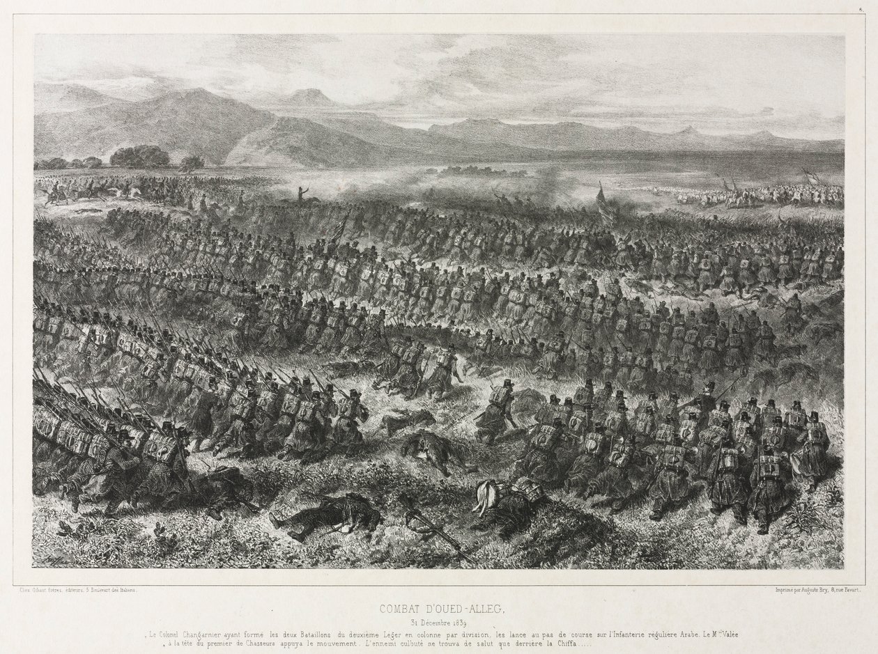 Combate de Oued-alleg, 31 de diciembre de 1839, 1840 de Auguste Raffet