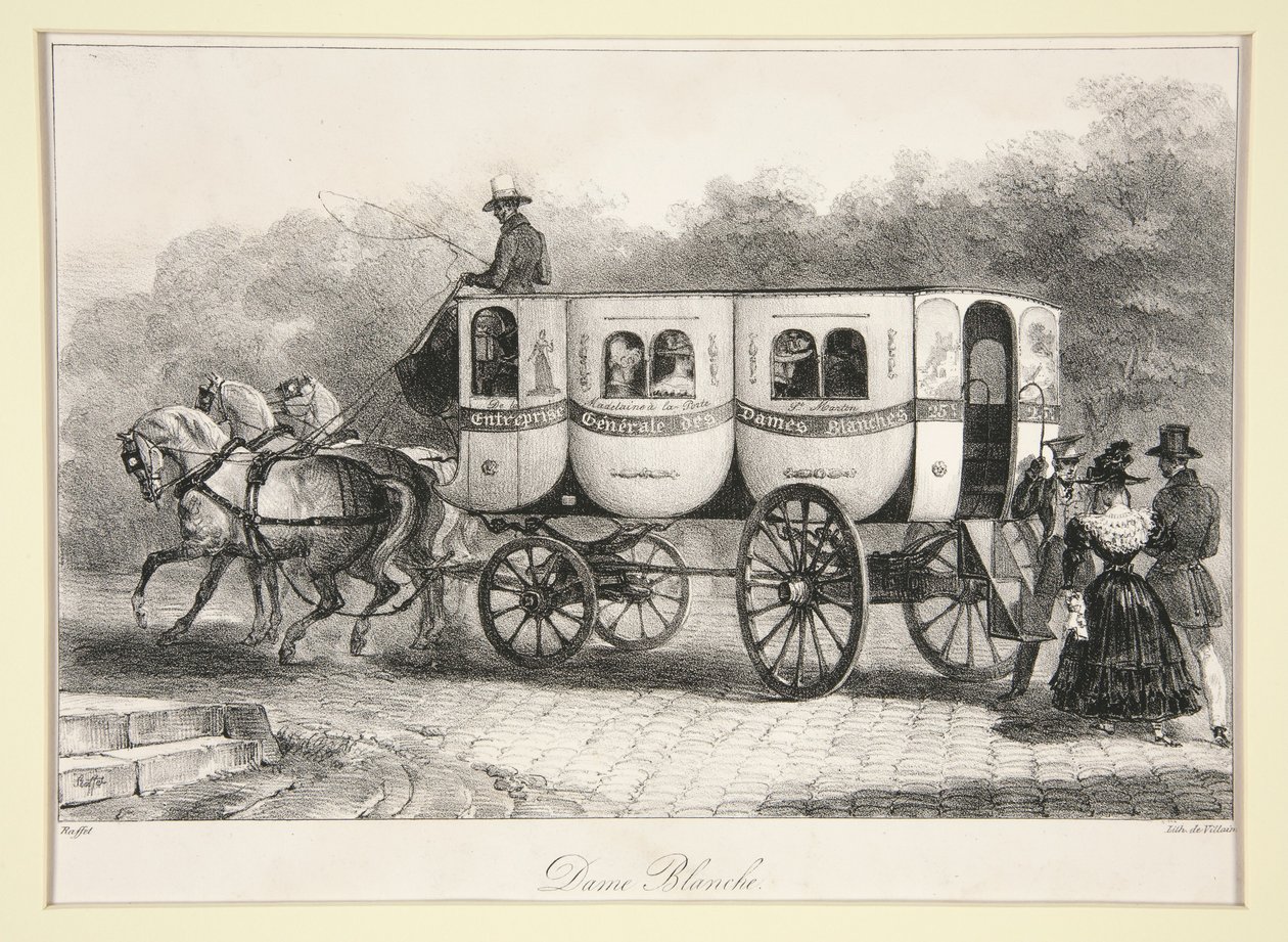 Dama blanca de Auguste Raffet