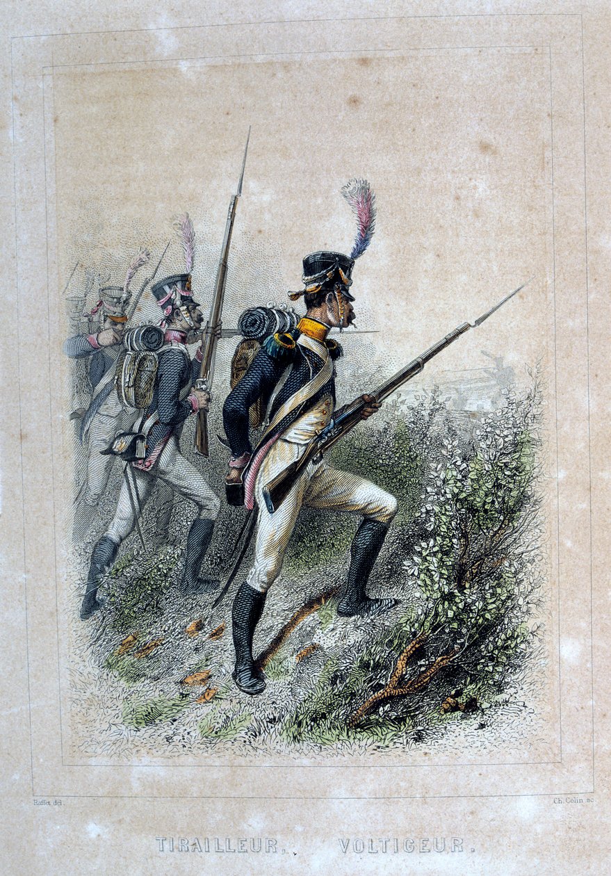 Tirador Voltigeur, Fusilero, 1859 de Auguste Raffet