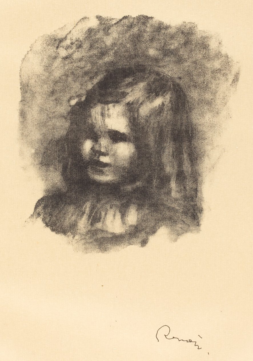 Claude Renoir, girado a la izquierda de Auguste Renoir