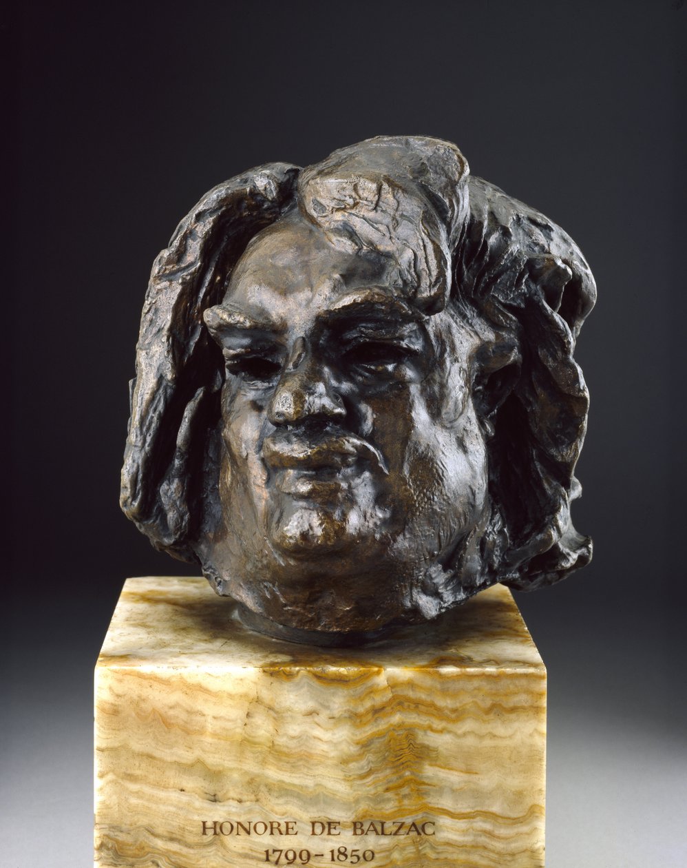Balzac, Cabeza antes del Último Estudio de Auguste Rodin