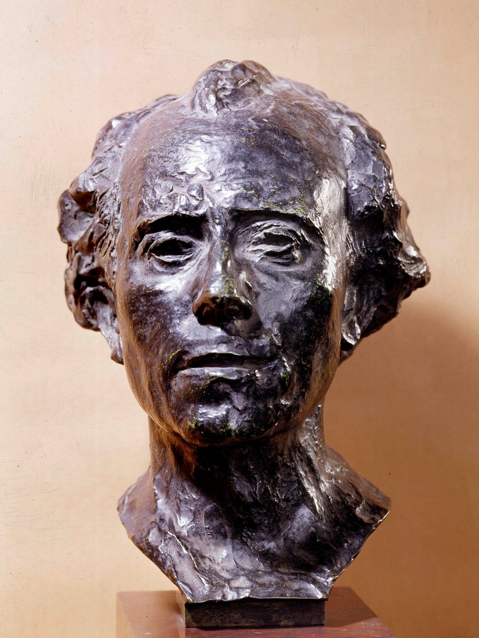 Busto de Gustav Mahler (1860-1911) compositor de Auguste Rodin