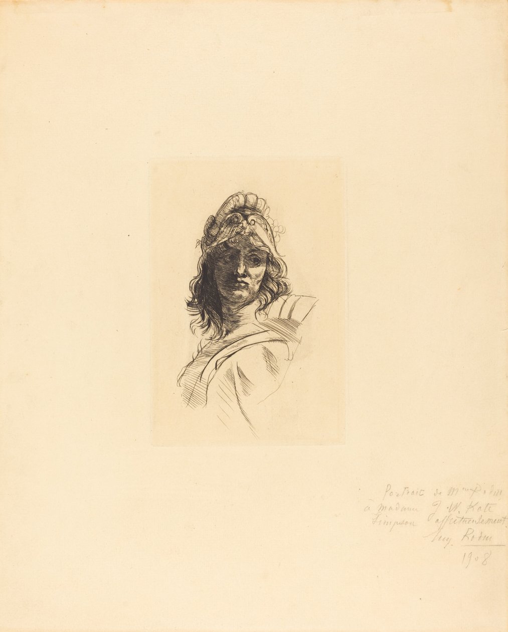 Busto de Bellone de Auguste Rodin