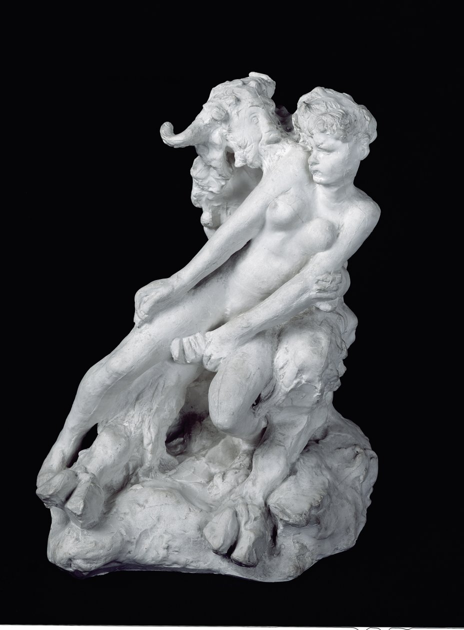 Fauno y ninfa, c.1886 de Auguste Rodin