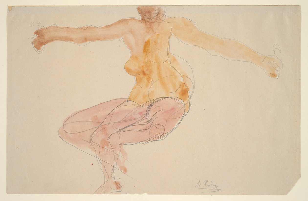 bailando desnuda de Auguste Rodin