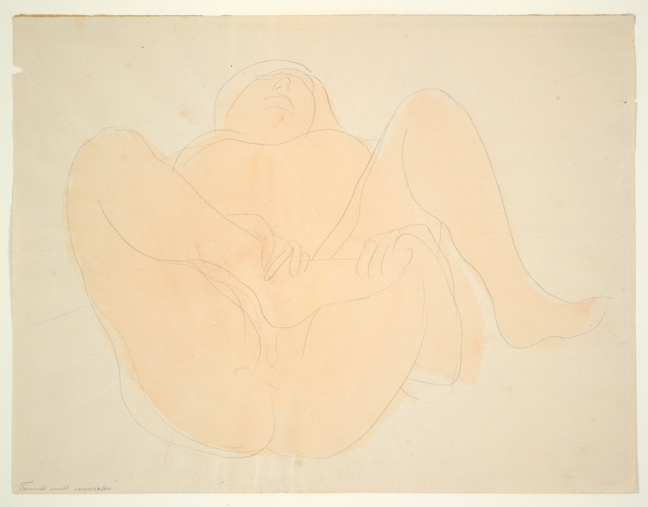 Desnudo femenino reclinado de Auguste Rodin
