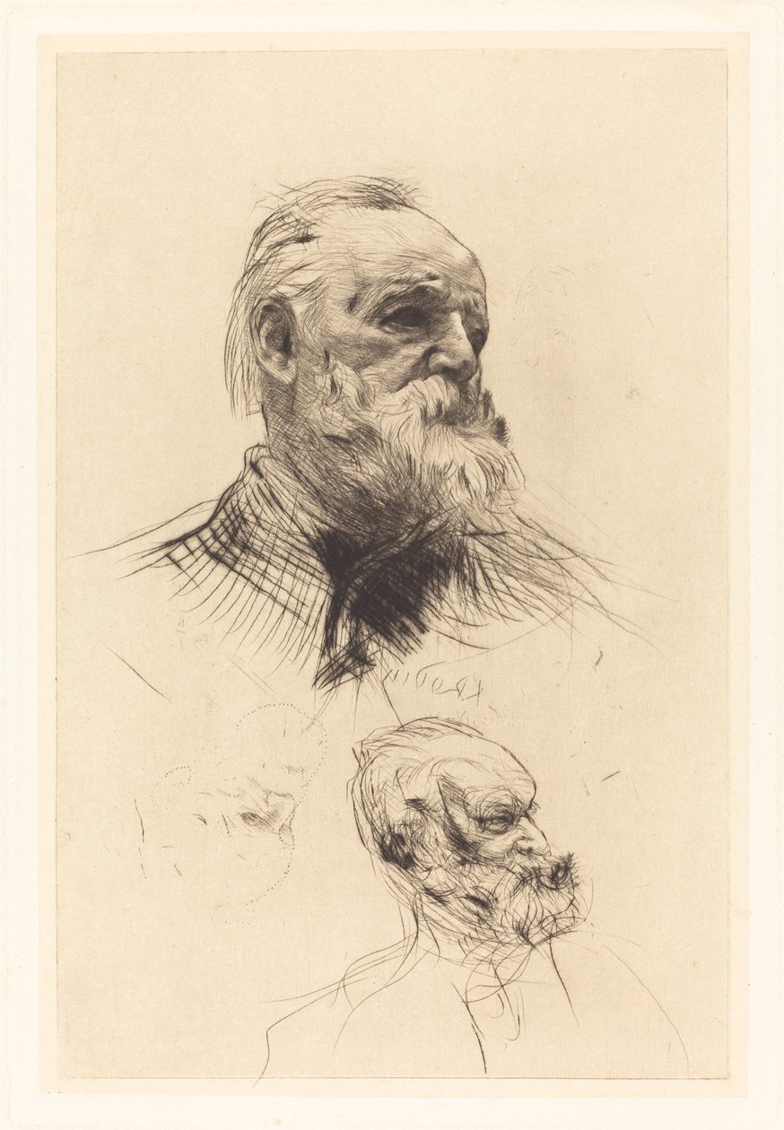 Victor Hugo, De Tres Cuartos, 1884 de Auguste Rodin