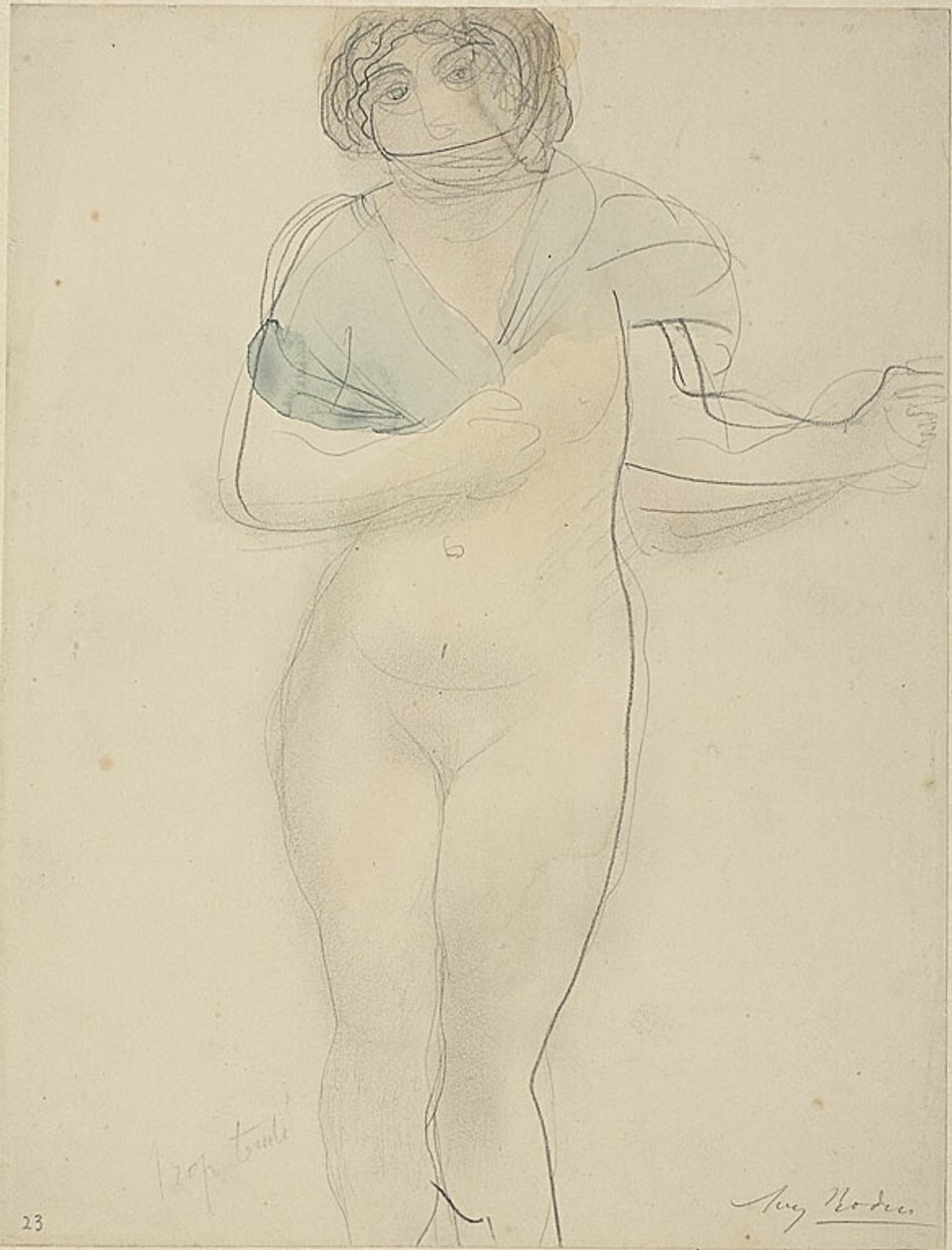 Mujer con chal de Auguste Rodin