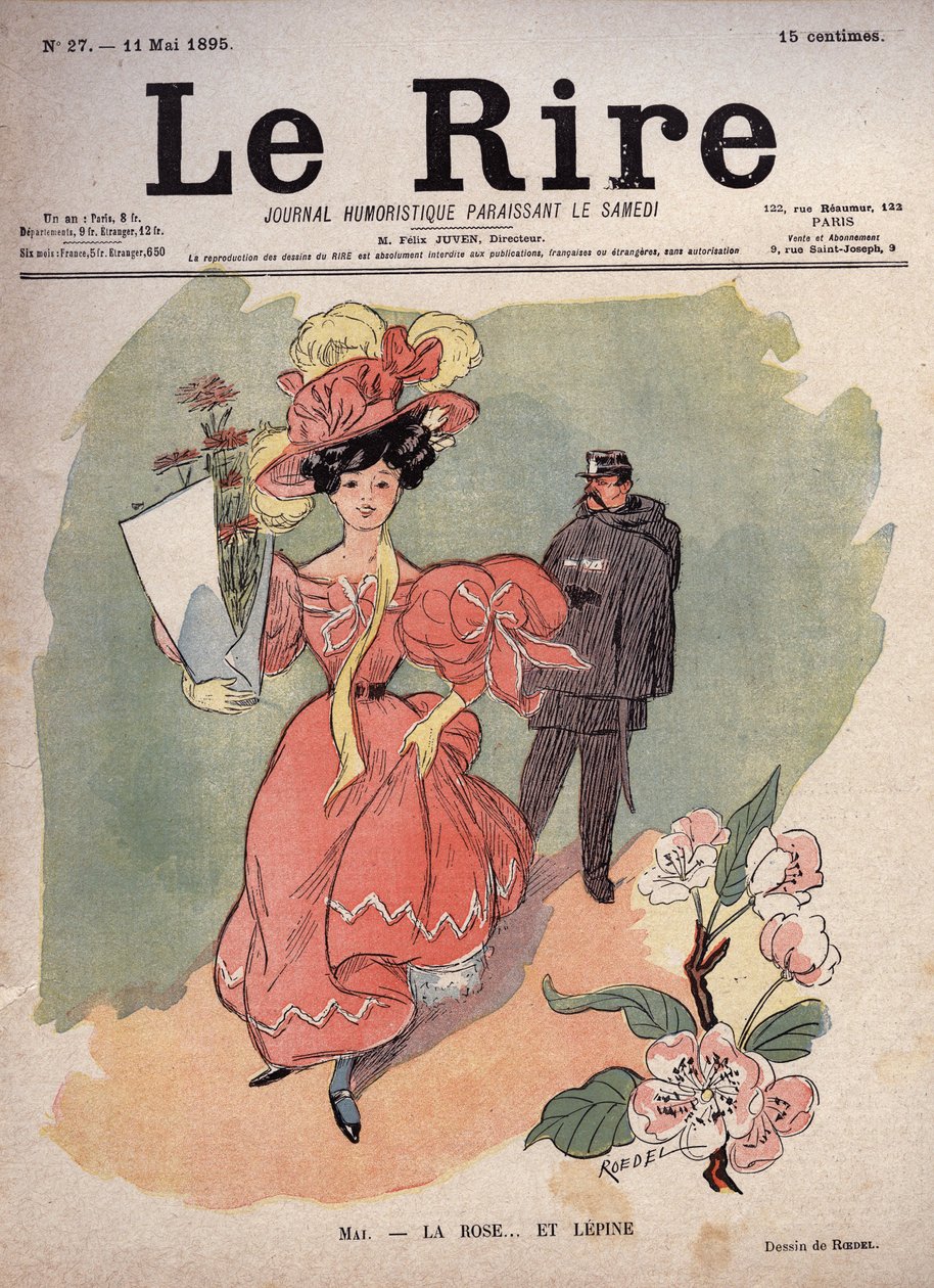Mes de mayo - la rosa y... Lepine (Louis Jean-Baptiste Lepine) de Auguste Roedel
