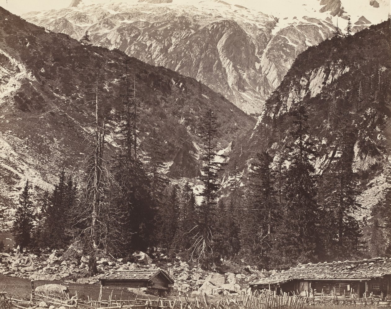 Chalet de Handeck, Valle de Hasli, Cantón de Berna, Suiza de Auguste Rosalie Bisson