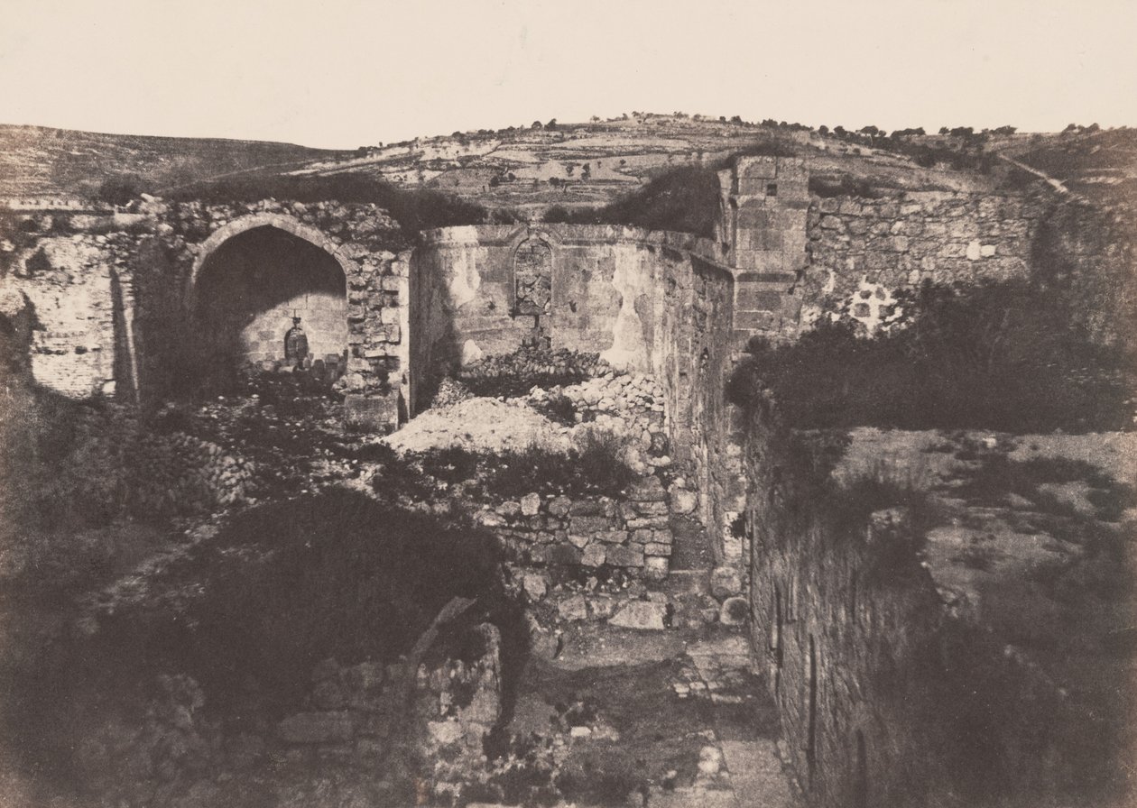 Jerusalén: Église de Sainte Marie Madeleine (Jerusalén: Iglesia de Santa María Magdalena),1854 (foto) de Auguste Salzmann