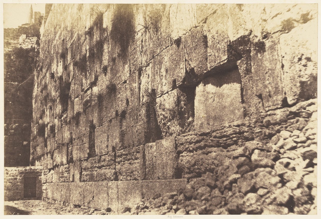 Jerusalén. Recinto del Templo, lado oeste. Heit-el-Morharby de Auguste Salzmann