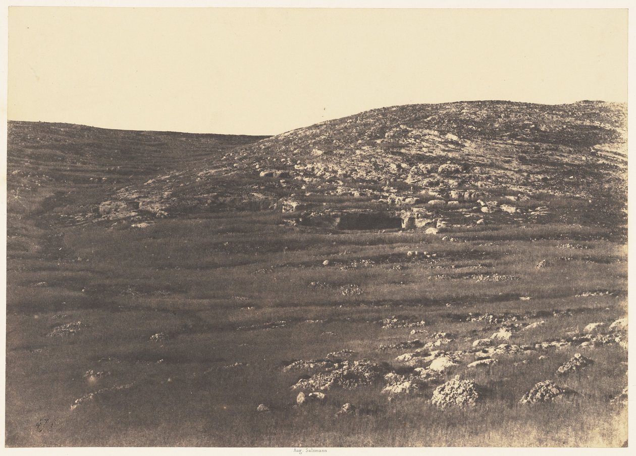 Jerusalén. Tumba judía a tres millas al norte-noroeste de Jerusalén de Auguste Salzmann
