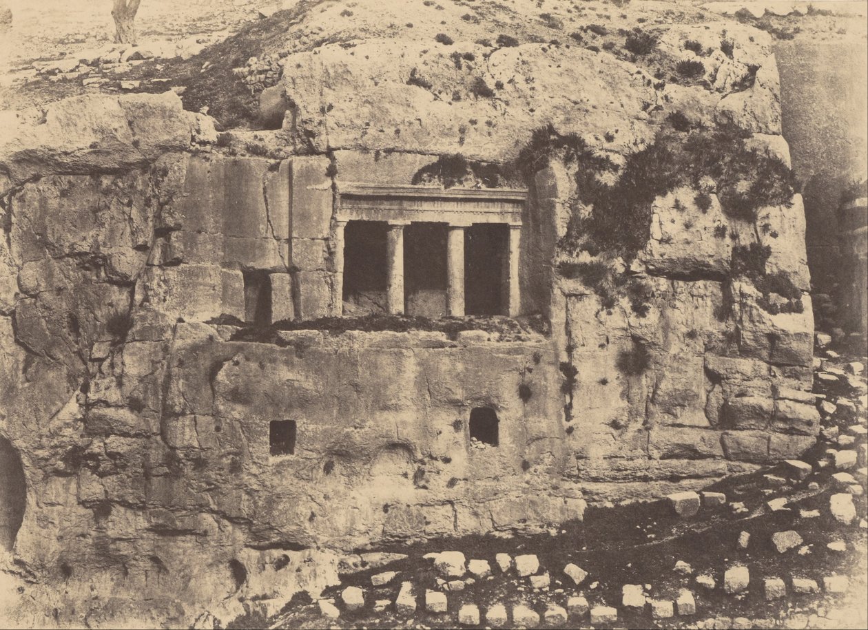 Jerusalén. Valle de Josafat. Tumba de San Jacobo de Auguste Salzmann