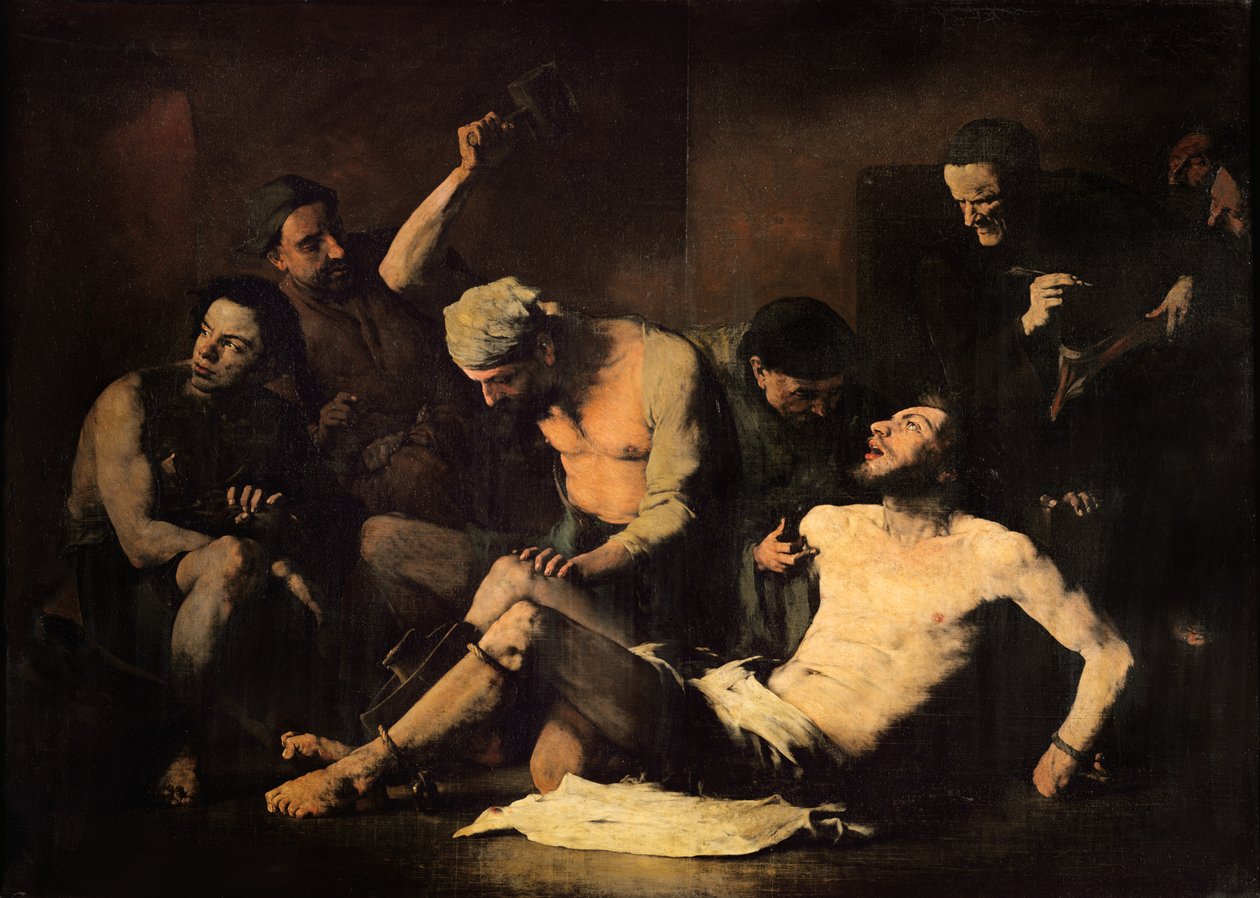 La tortura de Alonso Cano (1601-67) c.1867 de Auguste Theodule Ribot