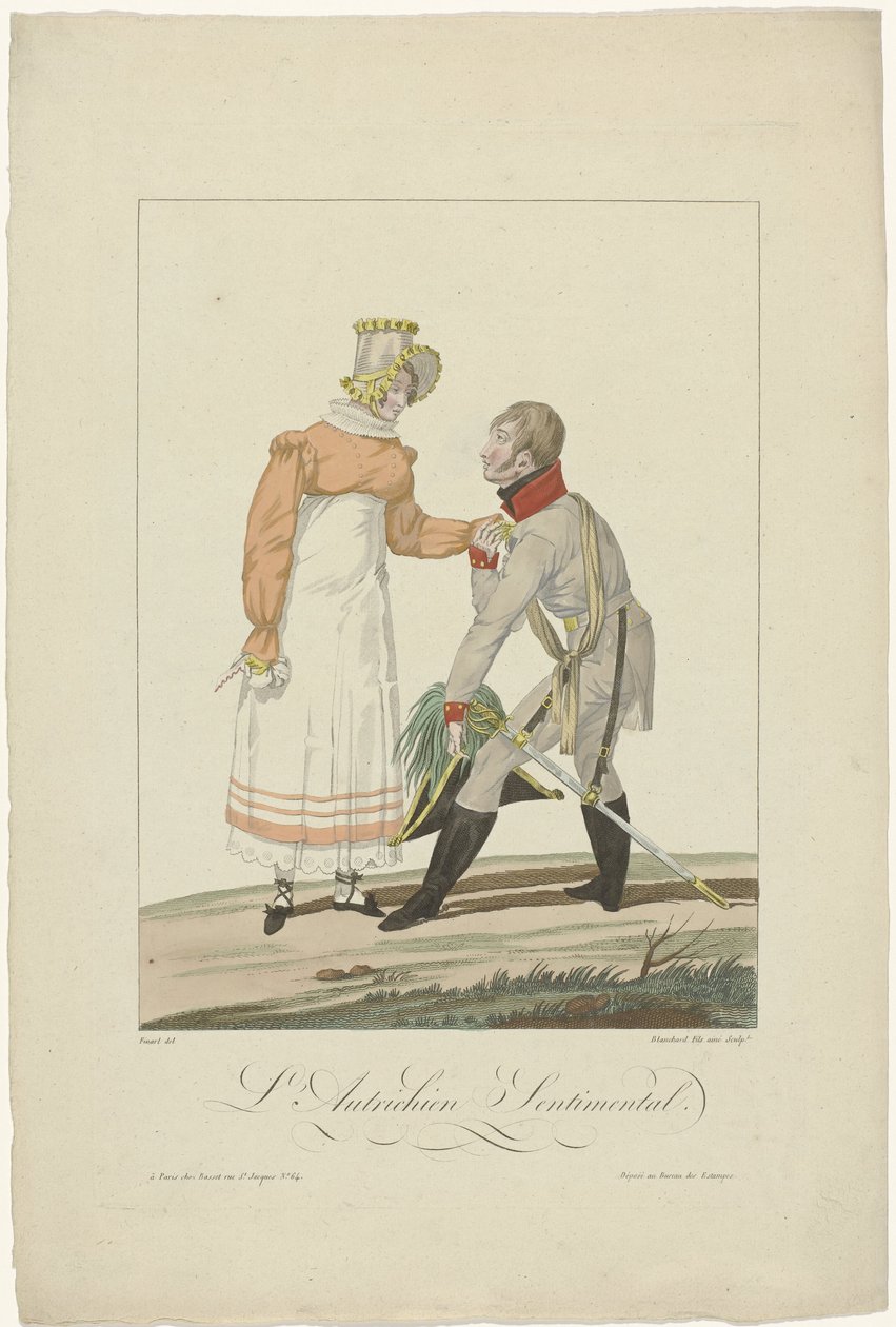 Los aliados en París en 1815: el austriaco sentimental de Auguste Thomas Marie Blanchard
