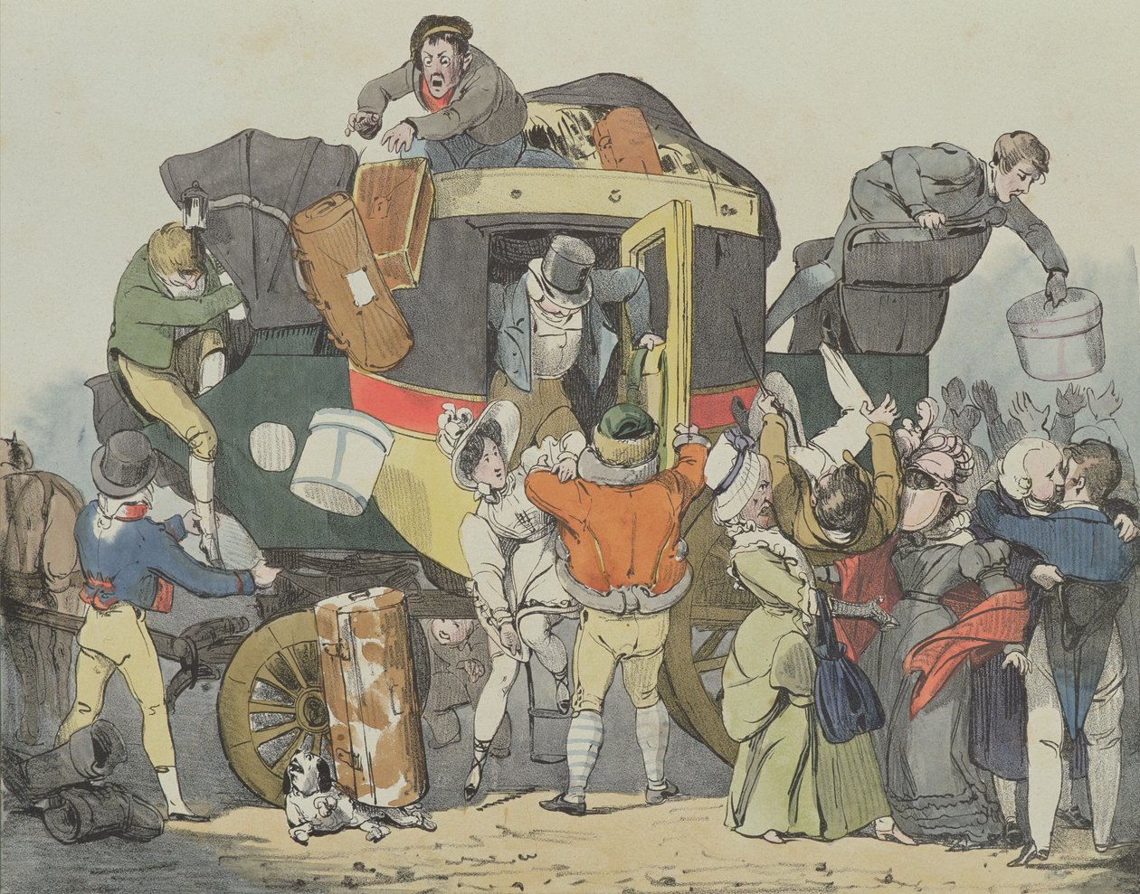 La Inconveniencia, 1826 de Auguste Xavier Leprince