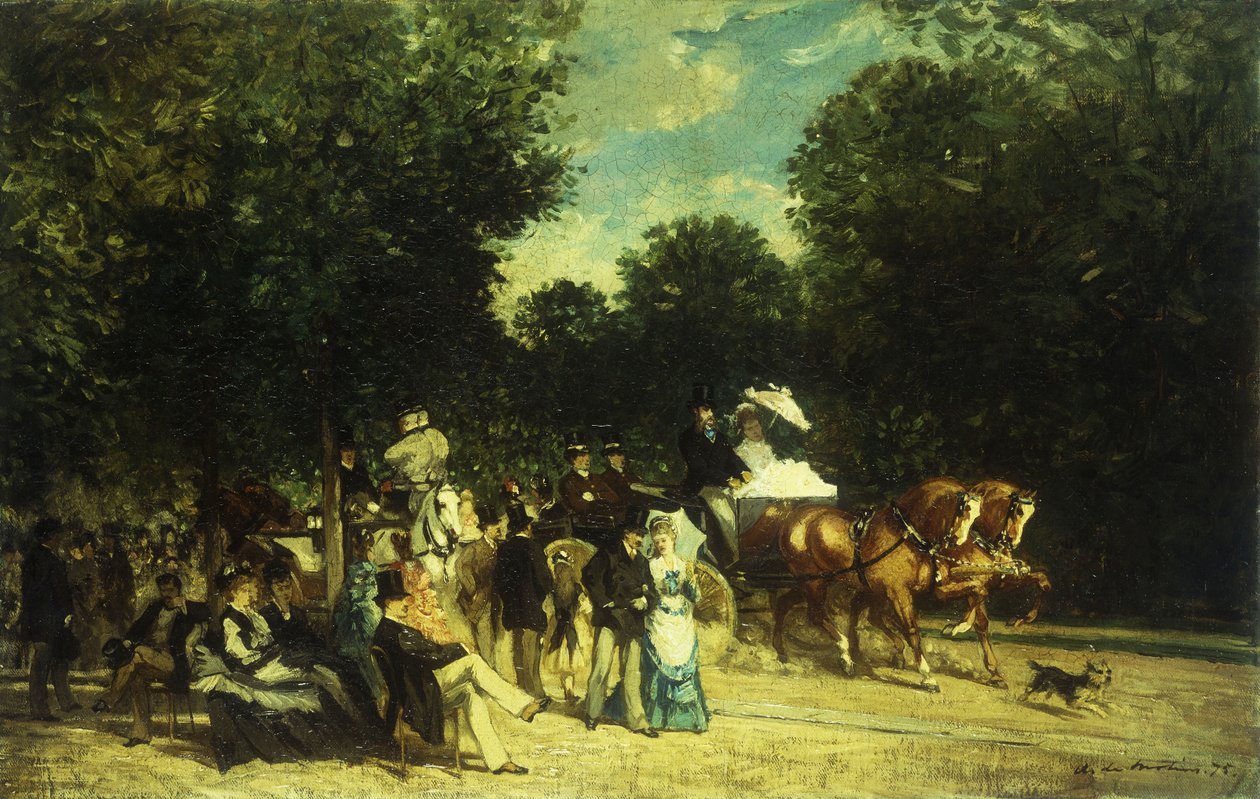 Un día en el parque, 1875 de Auguste de Molins