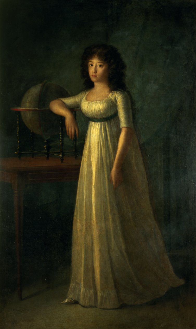 Doña Joaquina Téllez-Girón, hija del Duque y la Duquesa de Osuna, 1798 de Augustin Esteve