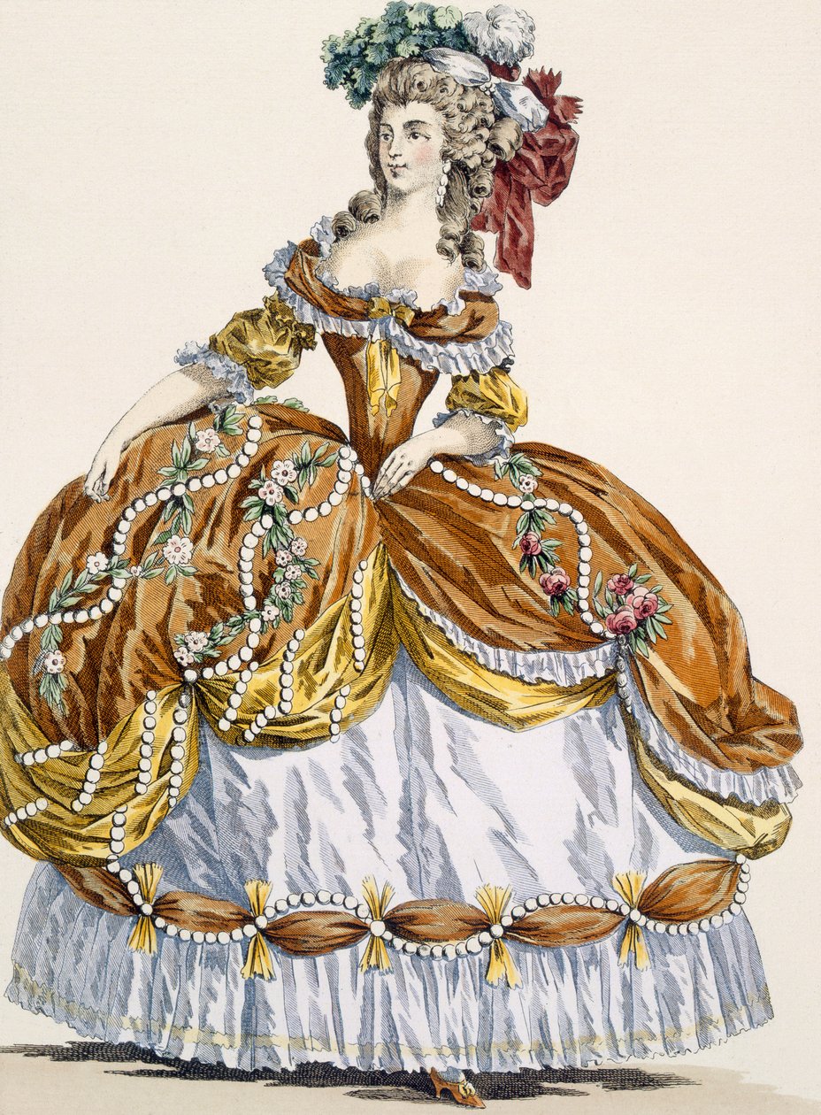 Gran vestido de corte en nuevo estilo, grabado por Dupin, lámina 291 de 