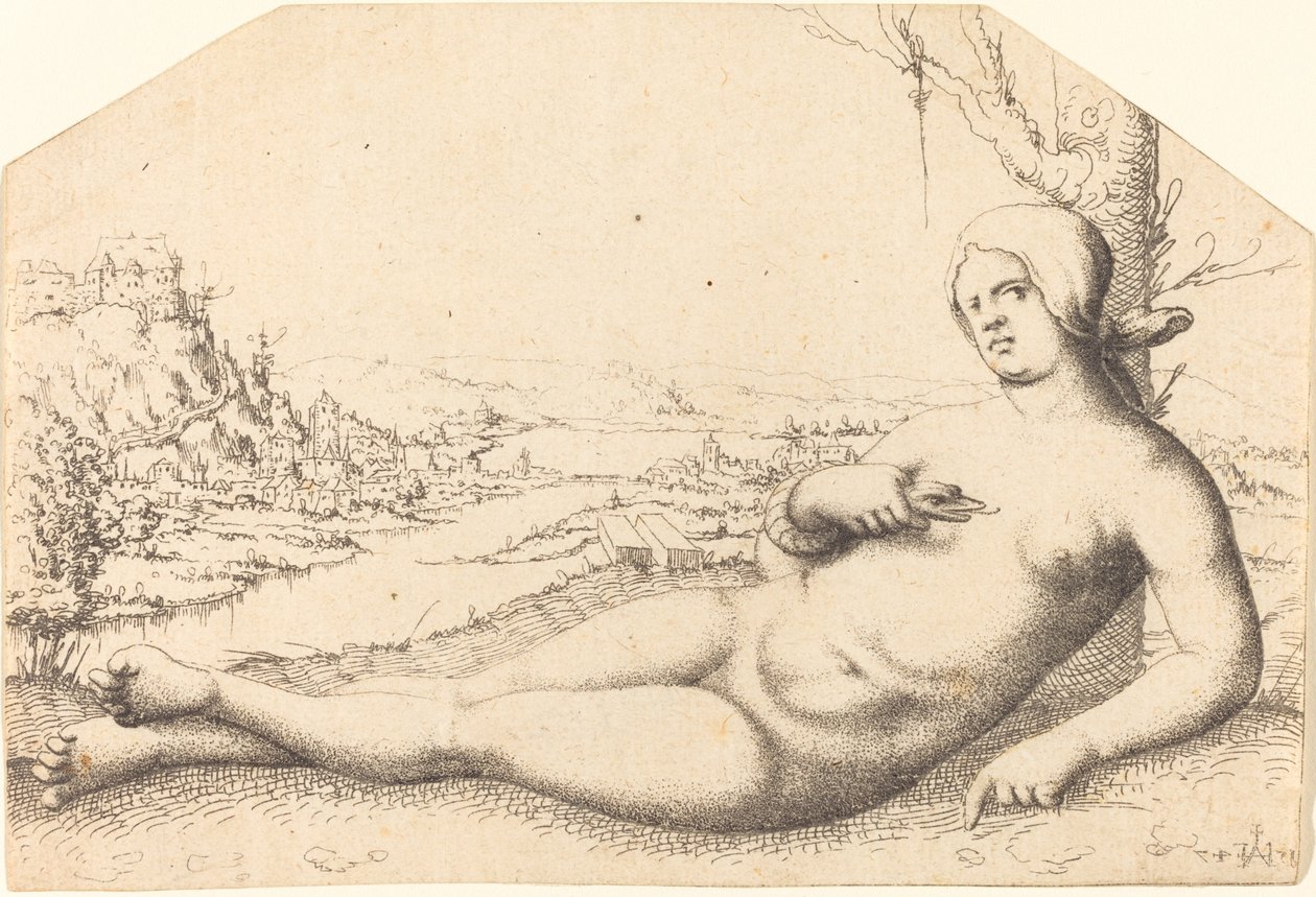 Muerte de Cleopatra, 1547 de Augustin Hirschvogel