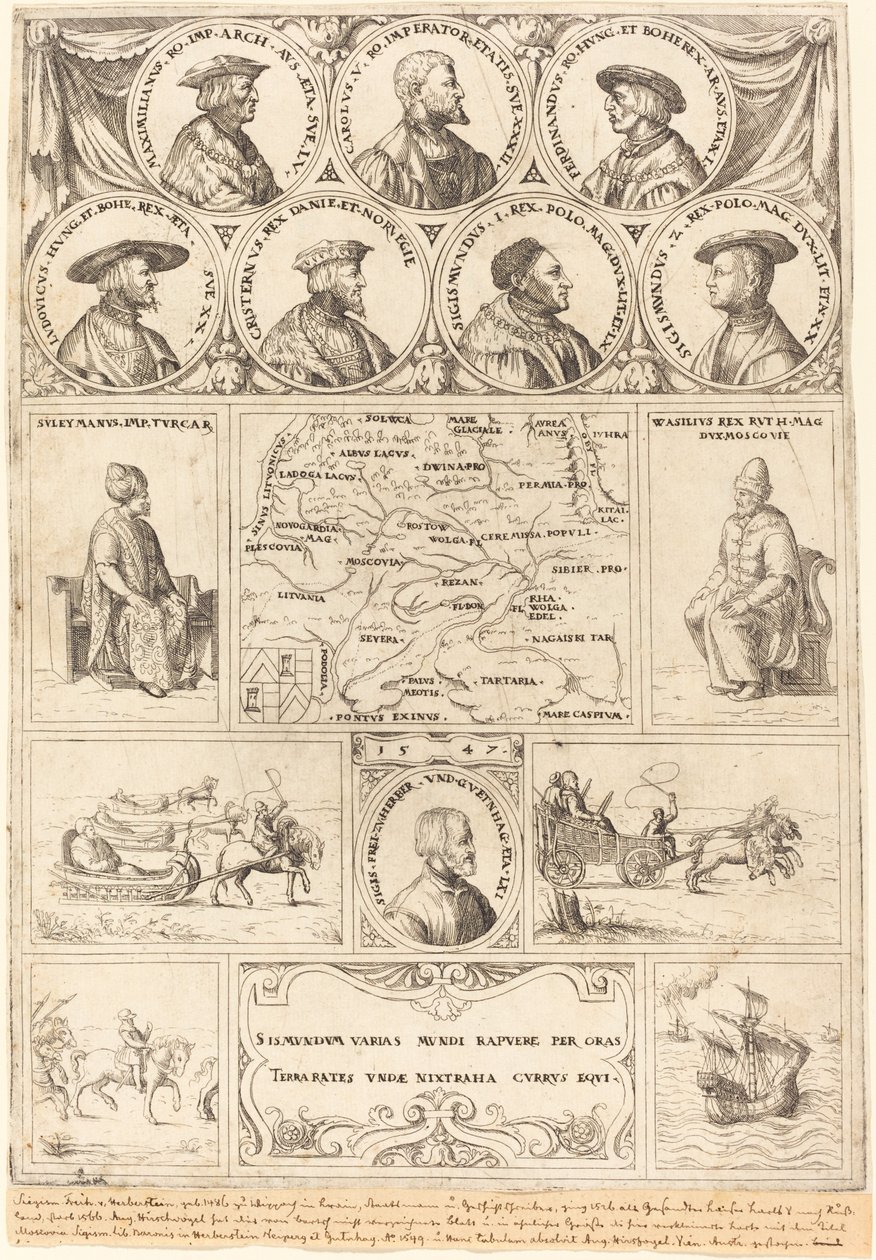 Sigismund von Herberstein, 1548 de Augustin Hirschvogel