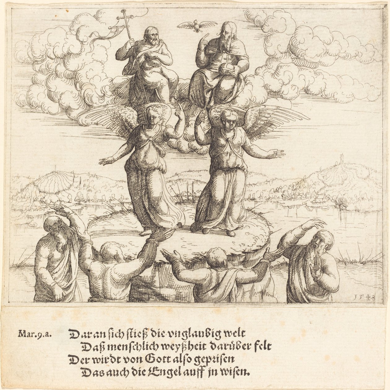 La Transfiguración, 1548 de Augustin Hirschvogel
