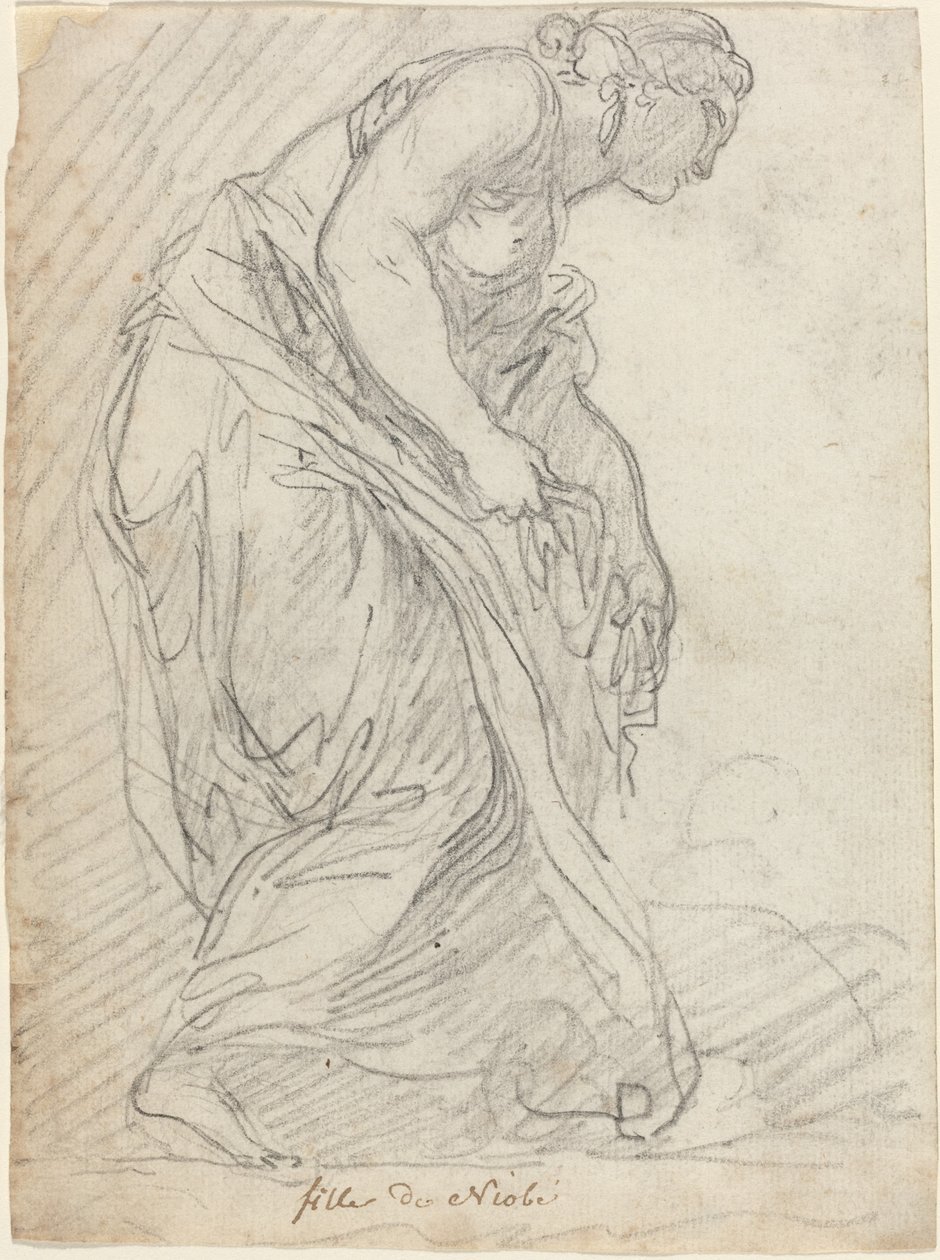 Una de las hijas de Niobe de Augustin Pajou