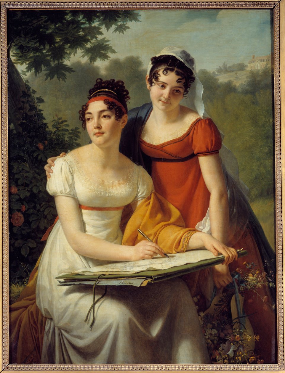 Retrato de las señoras Duval de Augustin Pajou