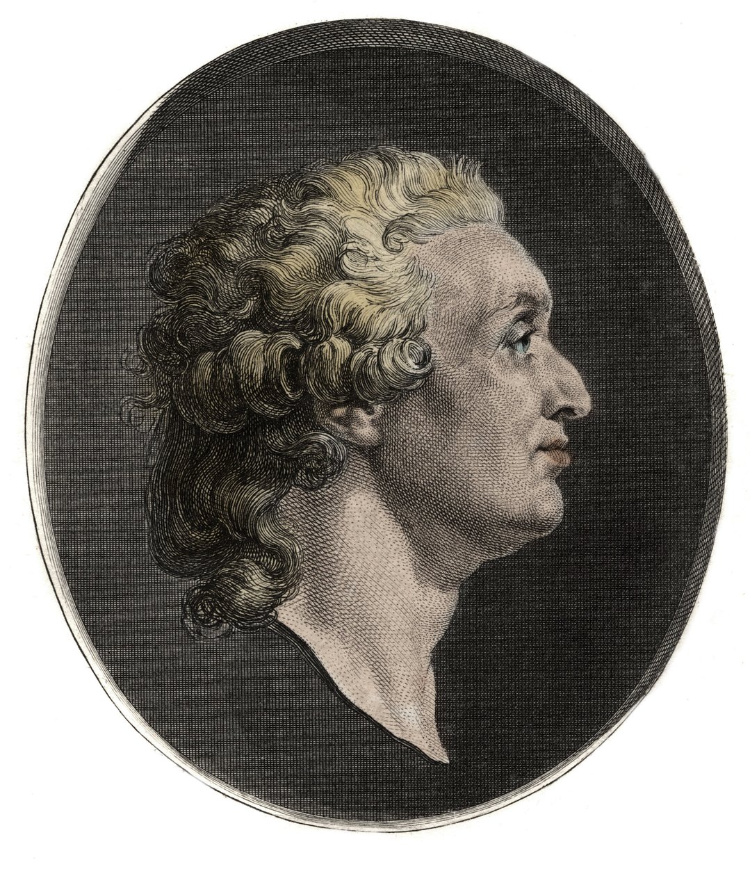 Retrato de Marie Jean Antoine Nicolas de Caritat, Marqués de Condorcet (1743 - 1794) después de Augustin Saint-Aubin - 1736-1807 de Augustin de (after) Saint Aubin