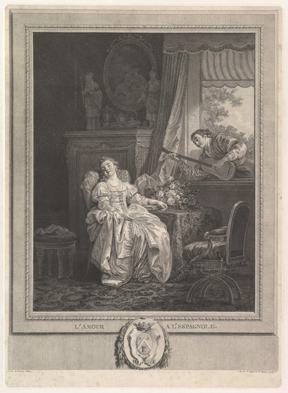 El amor a la española de Augustin de Saint Aubin