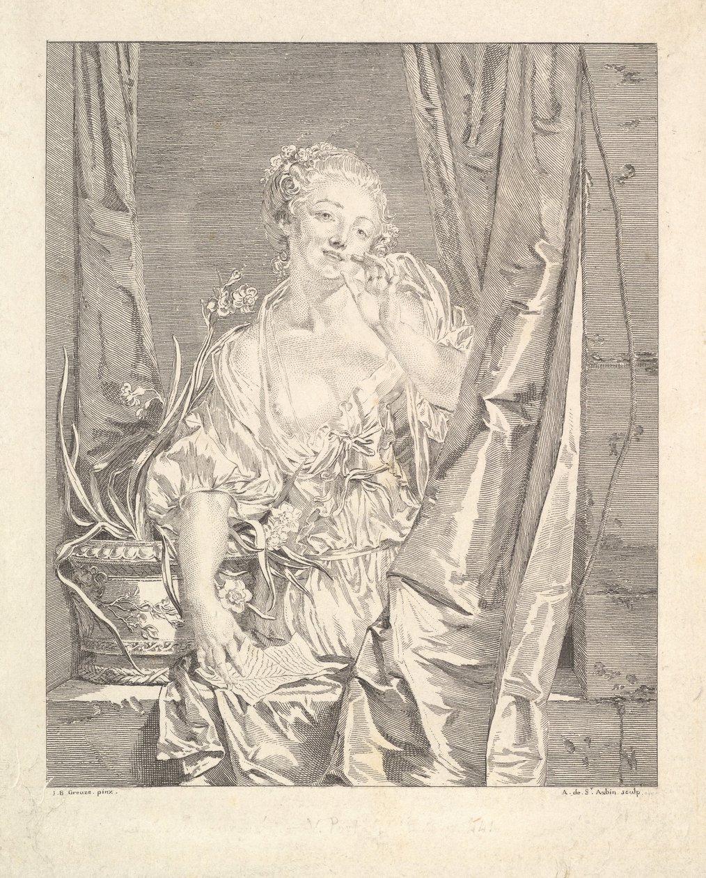 Le Baiser Envoyé de Augustin de Saint Aubin