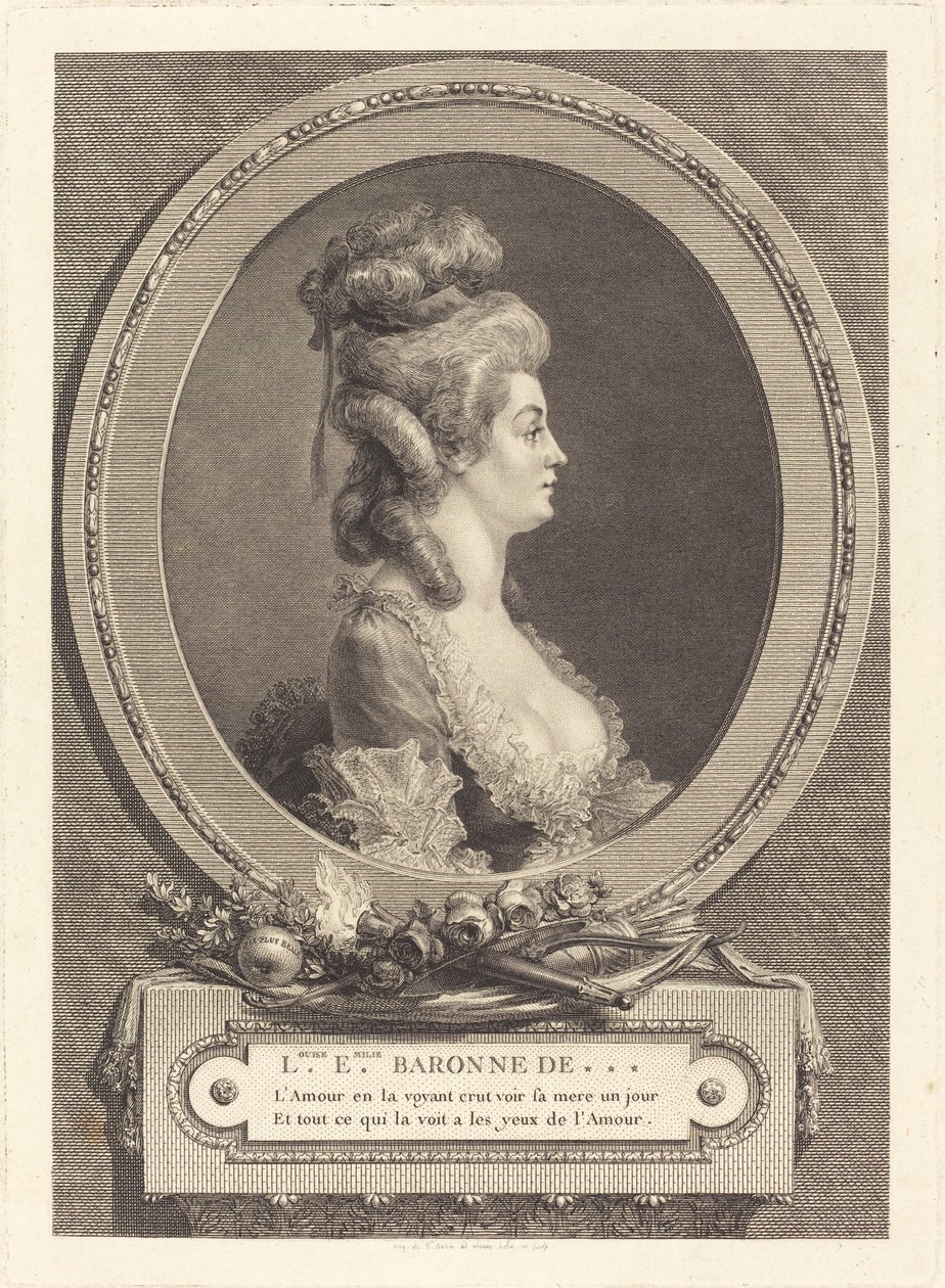 Louise Emilie Baronne de *** de Augustin de Saint Aubin