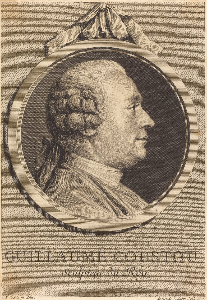 Guillaume Coustou de Augustin de Saint Aubin after Charles Nicolas Cochin II
