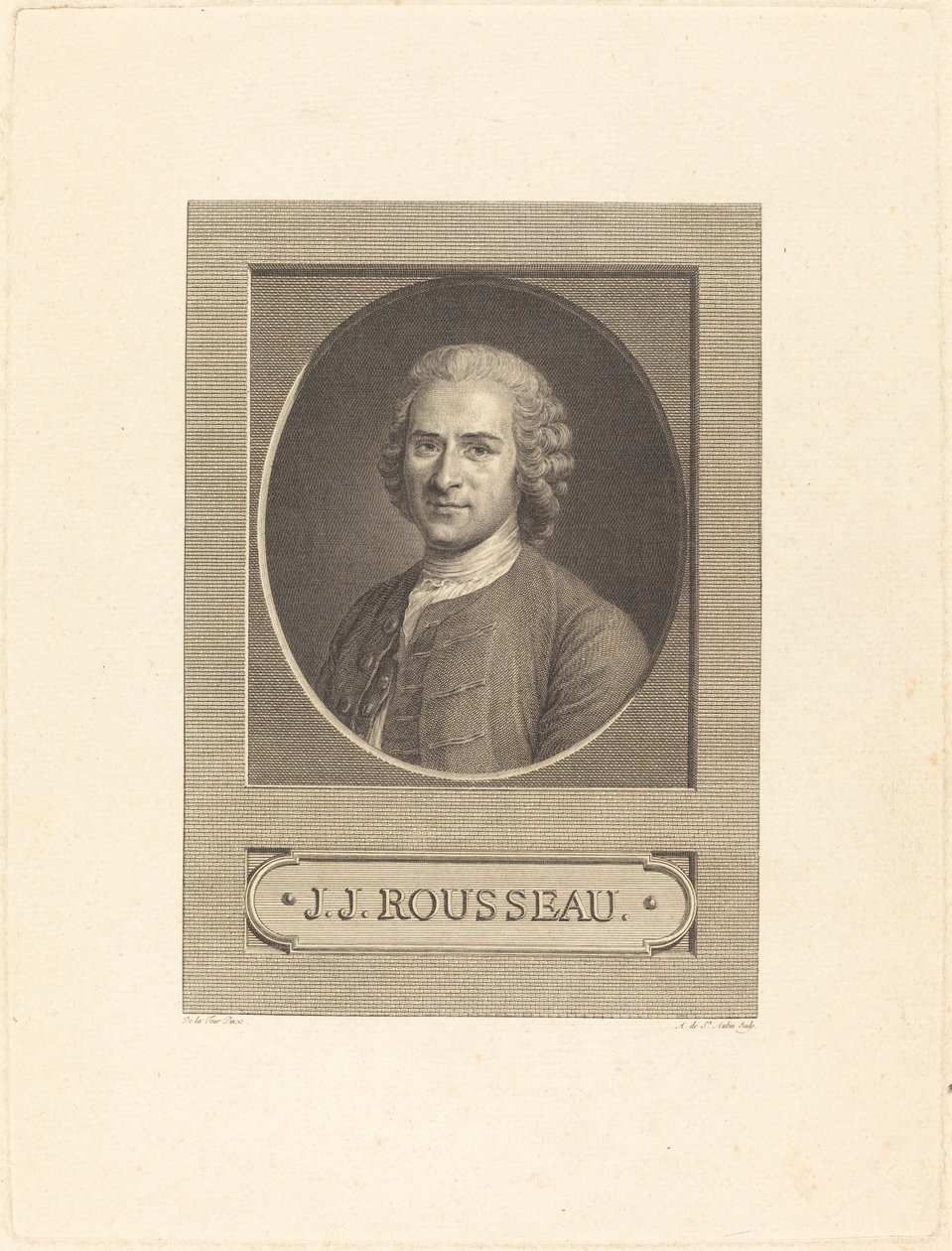 Portada: J.J. Rousseau de Augustin de Saint Aubin after Maurice Quentin