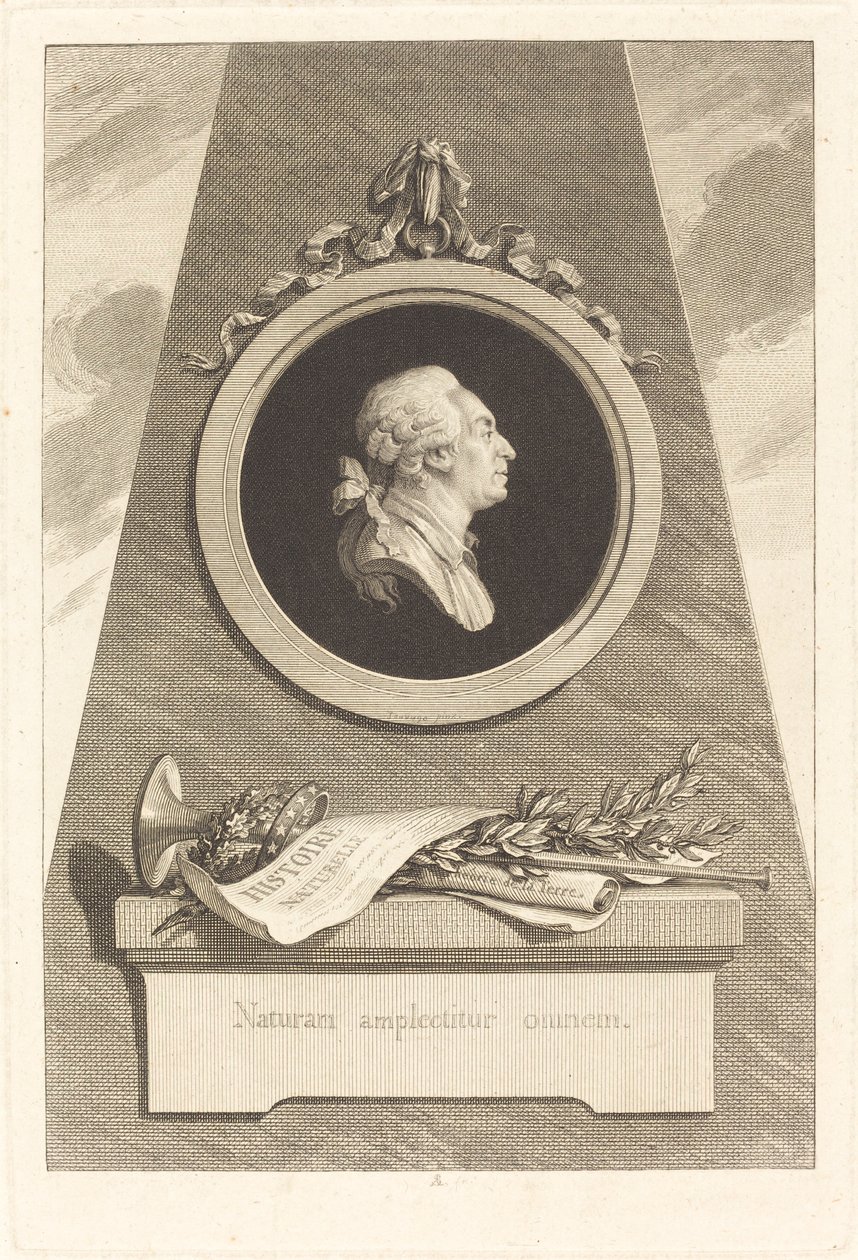 Conde de Buffon de Augustin de Saint Aubin after Piat Joseph Sauvage