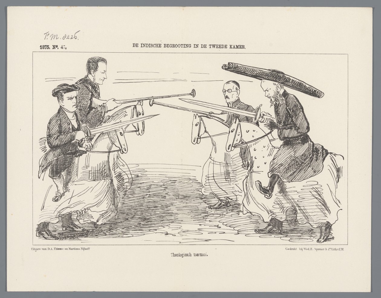 Mascarada de Utrecht de 1851: Rederijkers en 1500 Los Rederijkers. 1500 (título sobre el objeto) La Historia Nacional. desde los primeros tiempos hasta finales del siglo XVII, en ocho escenas, presentadas disfrazadas por S.H. Estudiantes de la Escuela de U de Augustinus Jacobus Bernardus Wouters