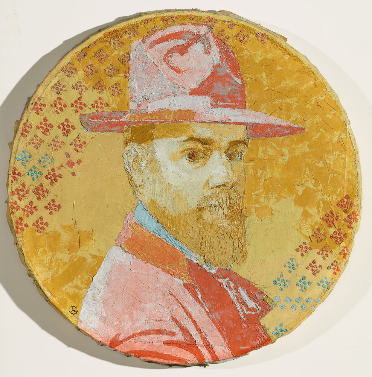 Autorretrato con sombrero de Augusto Giacometti