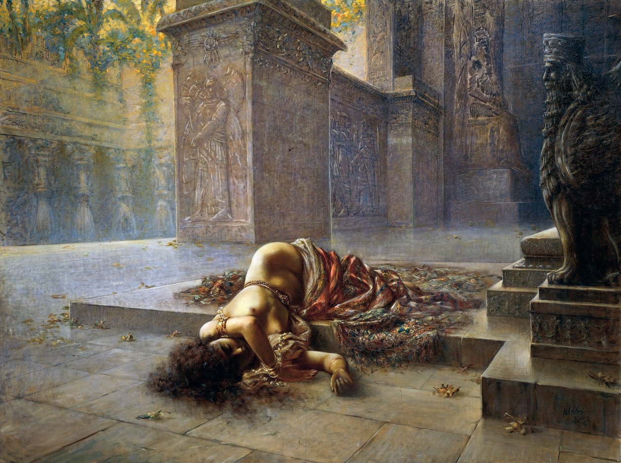 Semiramis muriendo en la tumba de Nino de Augusto Valli