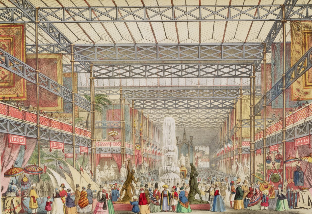 Interior del Palacio de Cristal, pub. por Stannard y Dixon de Augustus Butler