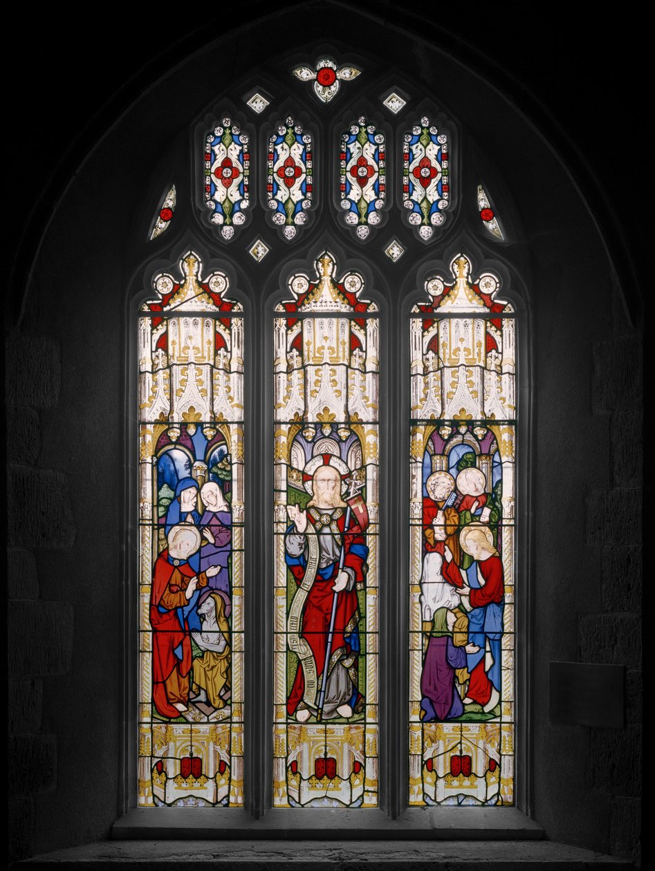 La Resurrección de Lázaro, Cristo y la Resurrección de la Hija de Jairo, 1851 de Augustus Welby Northmore Pugin