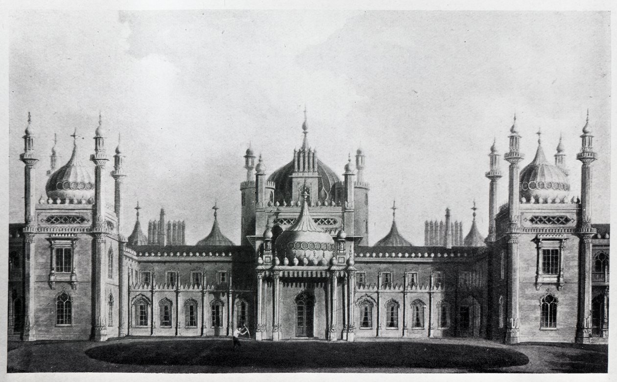 La Fachada Oeste del Pabellón de Brighton de Augustus Welby Northmore Pugin