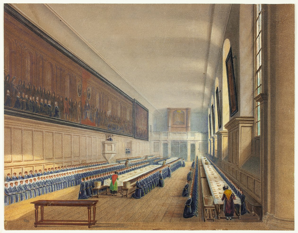 Sala del Hospital de Cristo de Augustus Charles Pugin