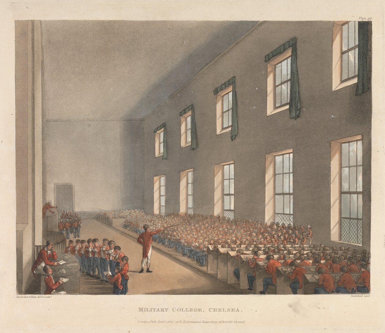 Colegio Militar, Chelsea de Augustus Charles Pugin