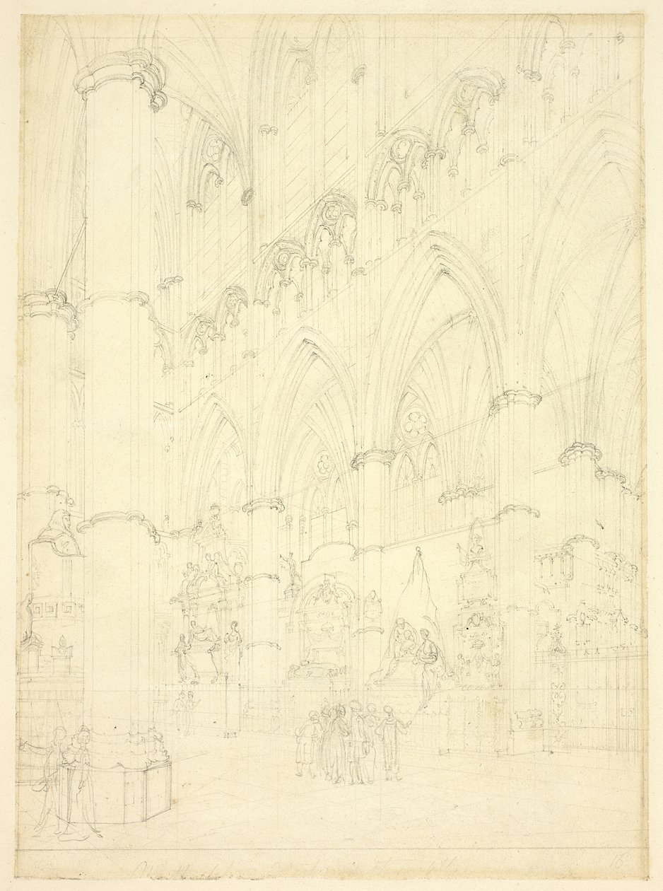 Nave norte, Abadía de Westminster de Augustus Charles Pugin